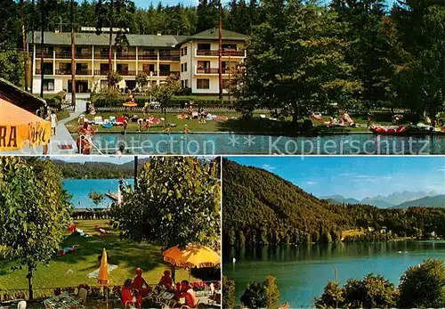 AK / Ansichtskarte St_Kanzian_Klopeiner_See Terrassenhotel Strandbad Liegewiese St_Kanzian_Klopeiner_See