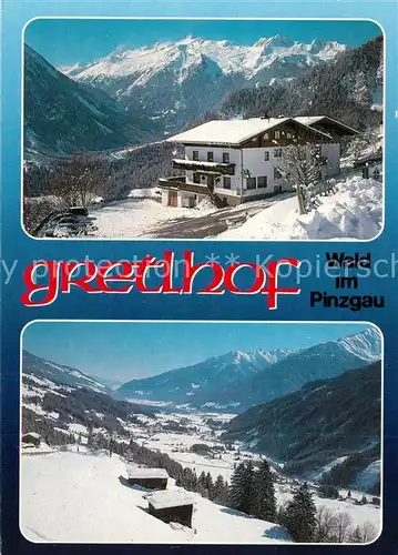 AK / Ansichtskarte Wald_Pinzgau Gasthaus Pension Gretlhof Panorama Wald Pinzgau