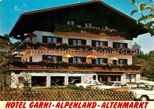 AK / Ansichtskarte Altenmarkt_Pongau Hotel Garni Alpenland Altenmarkt Pongau