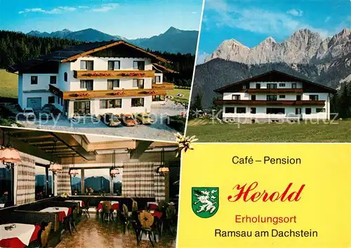 AK / Ansichtskarte Ramsau_Dachstein_Steiermark Cafe Pension Herold  Ramsau_Dachstein
