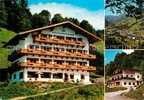 AK / Ansichtskarte Hinterglemm_Saalbach Pension Cafe Hinterglemm Hinterglemm_Saalbach