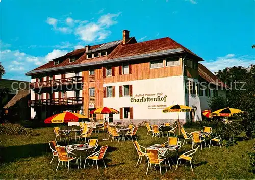 AK / Ansichtskarte Velden_Woerthersee Gasthof Charlottenhof Gartenterrasse Velden Woerthersee