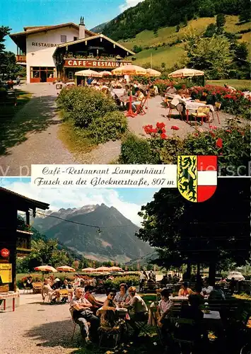 AK / Ansichtskarte Fusch_Grossglocknerstrasse Cafe Restaurant Lampenhaeusl Freiterrasse Fusch