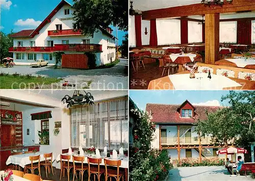 AK / Ansichtskarte Waltersdorf_Bad Gasthaus Pension Erhardt Gastraeume Waltersdorf_Bad