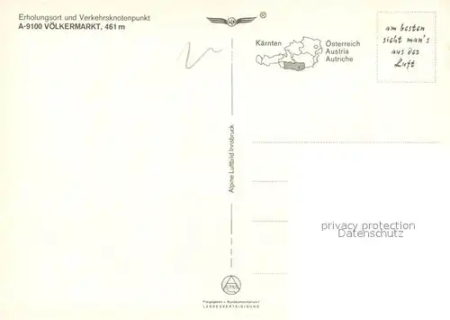 AK / Ansichtskarte Voelkermarkt Fliegeraufnahme Voelkermarkt