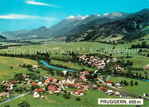 AK / Ansichtskarte Pruggern Fliegeraufnahme mit Dachstein Pruggern
