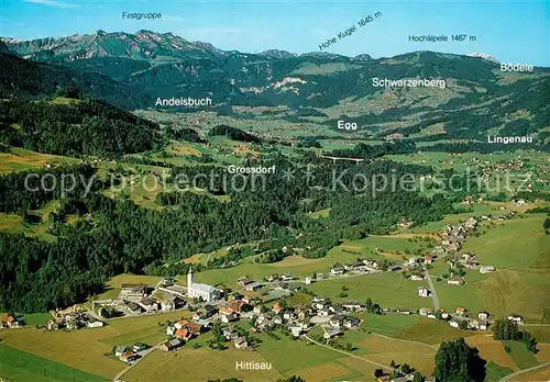 AK / Ansichtskarte Hittisau_Vorarlberg Fliegeraufnahme  Hittisau Vorarlberg