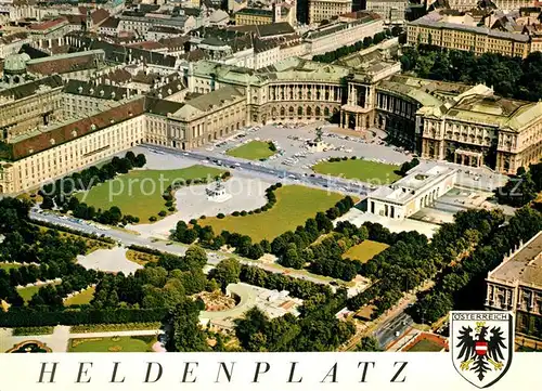 AK / Ansichtskarte Wien Heldenplatz und Neue Hofburg Fliegeraufnahme  Wien