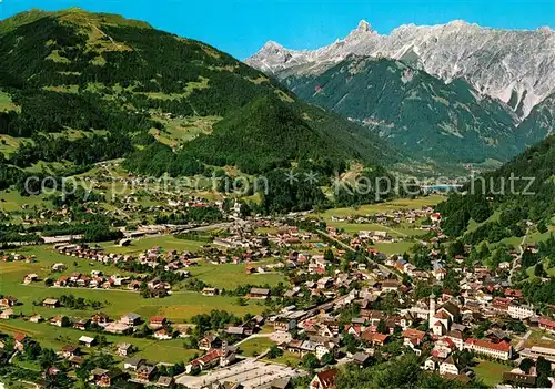 AK / Ansichtskarte Schruns_Tschagguns Fliegeraufnahme Montafon mit Golm Vandanser Steinwand und Zimbe 