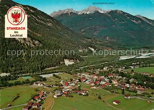 AK / Ansichtskarte Stanzach_Tirol Fliegeraufnahme Lechtal Stanzach Tirol