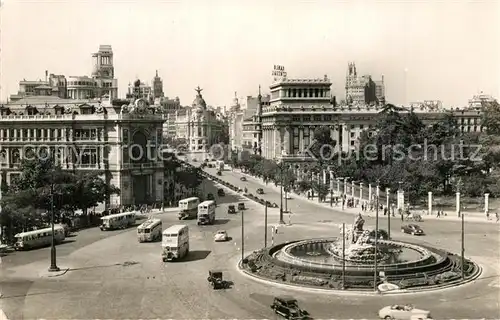 AK / Ansichtskarte Madrid_Spain La Cibeles y Calle de Alcala Madrid Spain