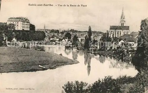 AK / Ansichtskarte Sable sur Sarthe Vue de la Route de Pince Sable sur Sarthe