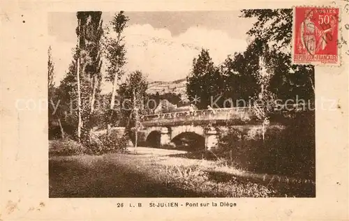 AK / Ansichtskarte Saint Julien en Vercors Pont sur la Diege Saint Julien en Vercors
