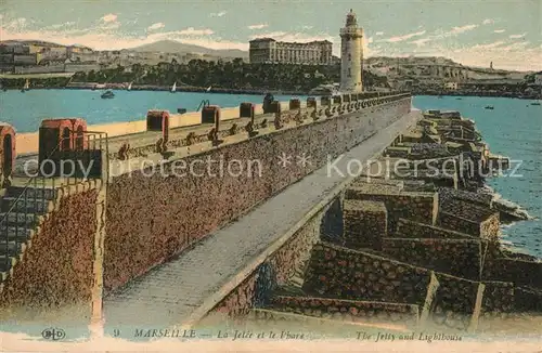 AK / Ansichtskarte Marseille_Bouches du Rhone La Jetee et le Phare Marseille