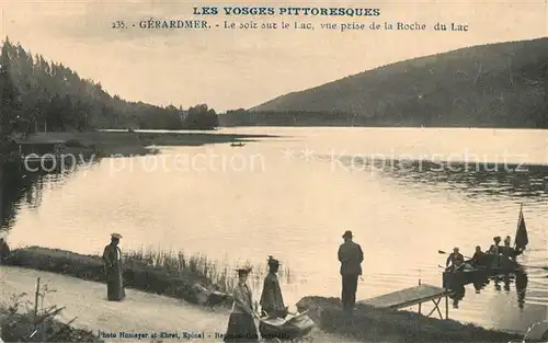 AK / Ansichtskarte Gerardmer_Vosges Le soir sur le Lac vue prise de la Roche du Lac Gerardmer Vosges