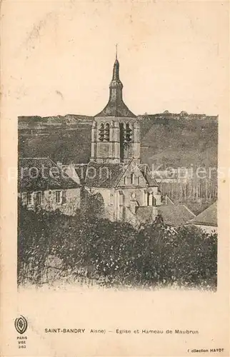 AK / Ansichtskarte Saint Bandry Eglise et Hameau de Maubrun Saint Bandry