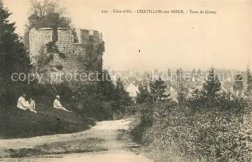 AK / Ansichtskarte Chatillon sur Seine Tour de Gissey Chatillon sur Seine