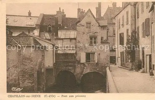 AK / Ansichtskarte Chatillon sur Seine Pont aux poissons Chatillon sur Seine