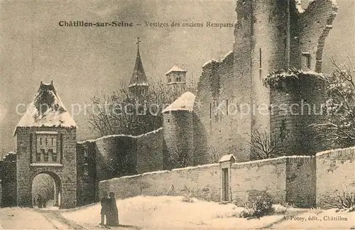 AK / Ansichtskarte Chatillon sur Seine Vestiges des anciens Remparts Chatillon sur Seine