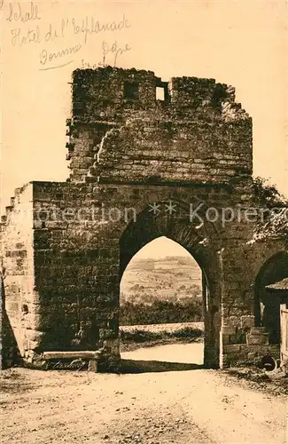 AK / Ansichtskarte Domme Interieur de la Porte Delbos Monument historique Domme