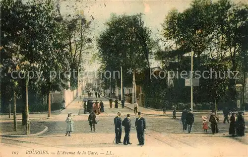 AK / Ansichtskarte Bourges Avenue de la Gare Bourges