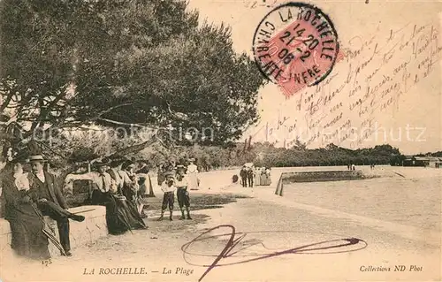 AK / Ansichtskarte La_Rochelle_Charente Maritime Plage La_Rochelle