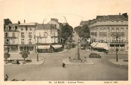 AK / Ansichtskarte Le_Mans_Sarthe Avenue Thiers Le_Mans_Sarthe