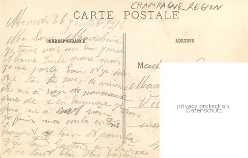 AK / Ansichtskarte Champagne_Region Guerre 1914 1916 detachement d`Infanterie 