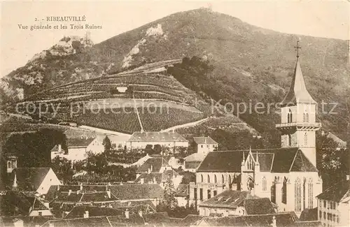 AK / Ansichtskarte Ribeauville_Haut_Rhin_Elsass Trois Ruines Ribeauville_Haut