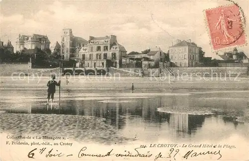 AK / Ansichtskarte Le_Crotoy Grand Hotel et Plage Le_Crotoy