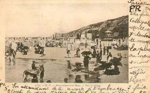 AK / Ansichtskarte Boulogne sur Mer Plage Boulogne sur Mer