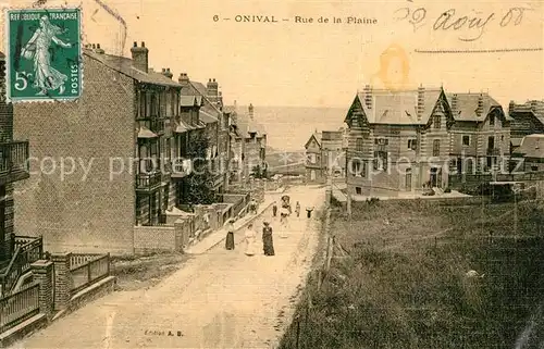 AK / Ansichtskarte Onival_Somme Rue de la Plaine Onival Somme