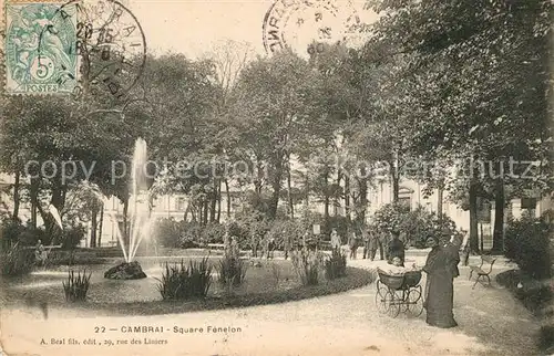 AK / Ansichtskarte Cambrai Square Fenelon Cambrai