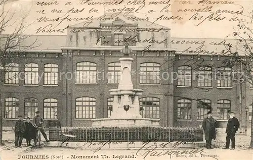 AK / Ansichtskarte Fourmies Monument Th. Legrand Fourmies