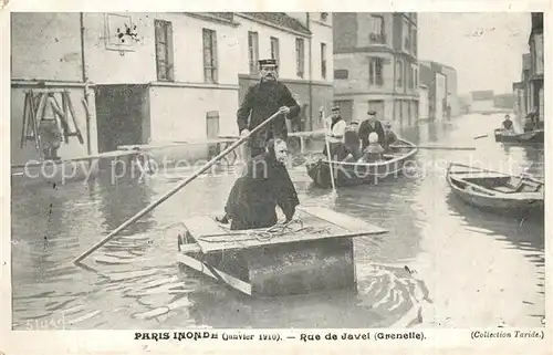 AK / Ansichtskarte Paris Inonde Rue de Javel ?berschwemmung Paris