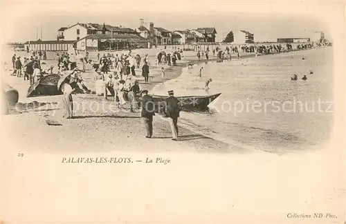 AK / Ansichtskarte Palavas les Flots_Herault Plage Palavas les Flots_Herault