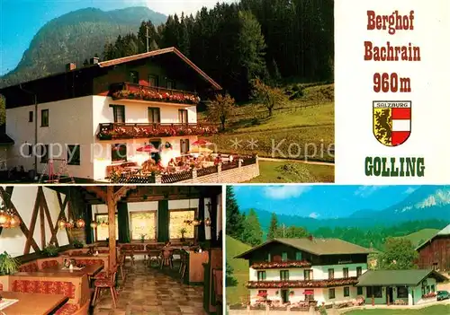 AK / Ansichtskarte Golling_Salzach Berggasthof Bachrain Golling Salzach