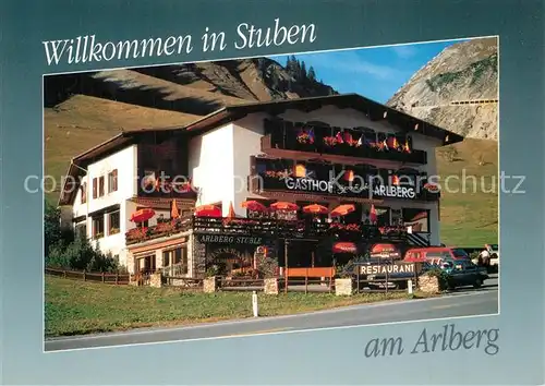 AK / Ansichtskarte Stuben_Vorarlberg Hotel Sportcafe Arlbeg Stuben Vorarlberg