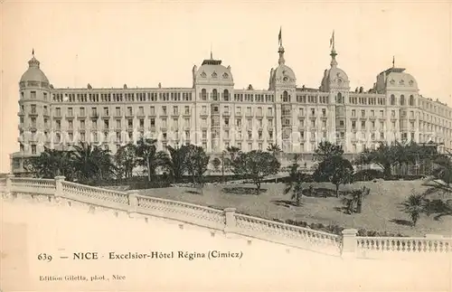 AK / Ansichtskarte Nice_Alpes_Maritimes Excelsior Hotel Regina Nice_Alpes_Maritimes