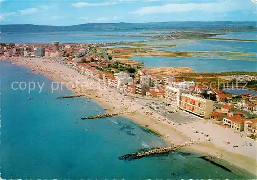 AK / Ansichtskarte Palavas les Flots_Herault Fliegeraufnahme Palavas les Flots_Herault