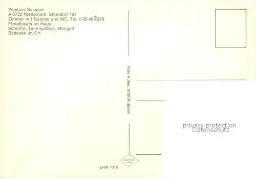 AK / Ansichtskarte Steindorf_Niedernsill Pension Gassner  