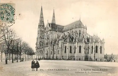 AK / Ansichtskarte Chateauroux_Indre Eglise Saint Andre Chateauroux Indre