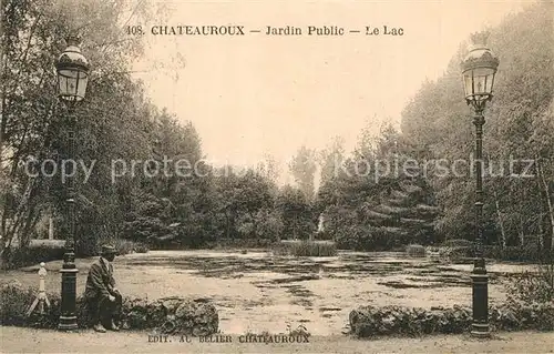 AK / Ansichtskarte Chateauroux_Indre Jardin Public Le Lac Chateauroux Indre