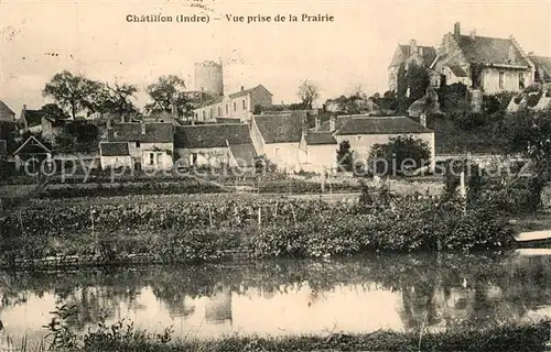 AK / Ansichtskarte Chatillon sur Indre Vue prise de la Prairie Chatillon sur Indre
