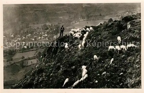 AK / Ansichtskarte Argeles Gazost Le Village dArras pris du Mont de Gez Argeles Gazost