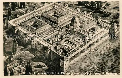 AK / Ansichtskarte Split_Spalato Rekonstrukeija Diolecijanove palace Split_Spalato