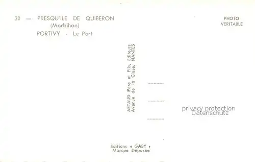AK / Ansichtskarte Presqu_Ile_de_Quiberon Portivy Le Port Presqu_Ile_de_Quiberon