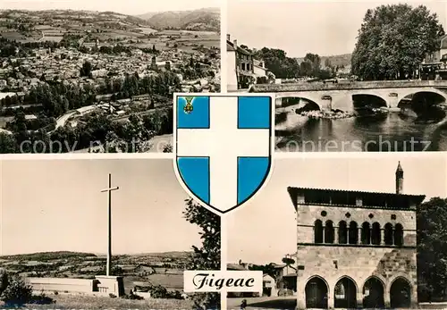 AK / Ansichtskarte Figeac Vue partielle Figeac