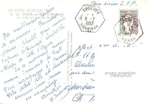 AK / Ansichtskarte La_Trinite sur Mer La criee et vue sur le Port La_Trinite sur Mer