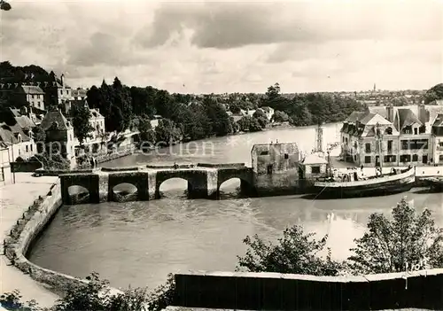 AK / Ansichtskarte Auray Vieux Pont sur la Riviere Le Loch a Saint Goustan Auray